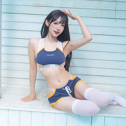スポーティーかつセクシーなスポーツコスチューム2点セット【得体社】