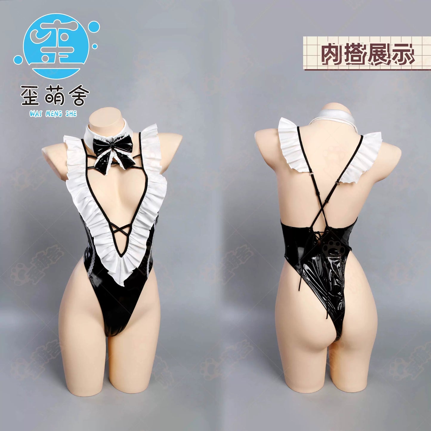 NIKKE ラピ Red Hood 超ハイレグ深Vネックレオタードメイドコスプレ【歪萌舍】