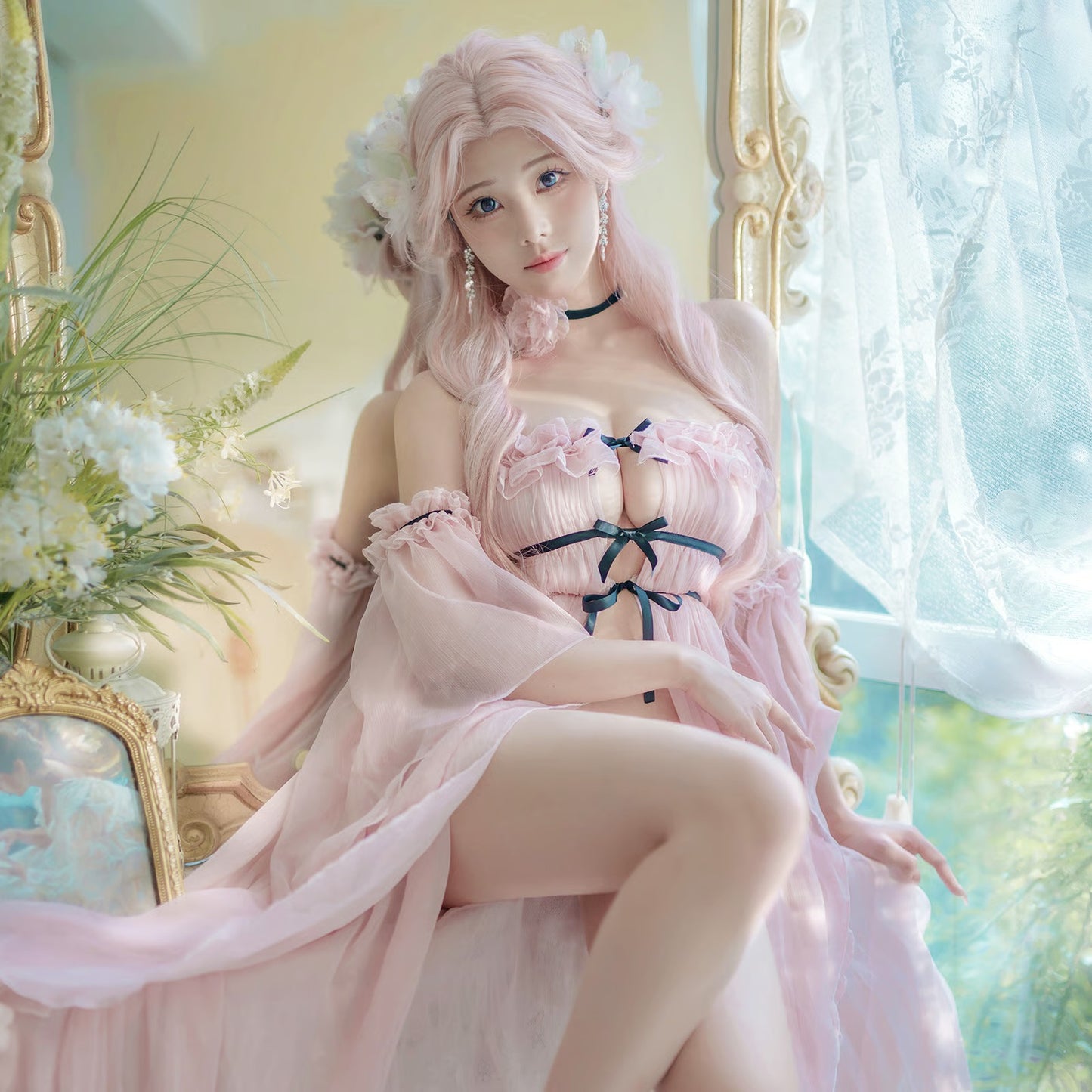 幻想的なフェアリーテールフレンチ高級ランジェリー【晩安魔法】