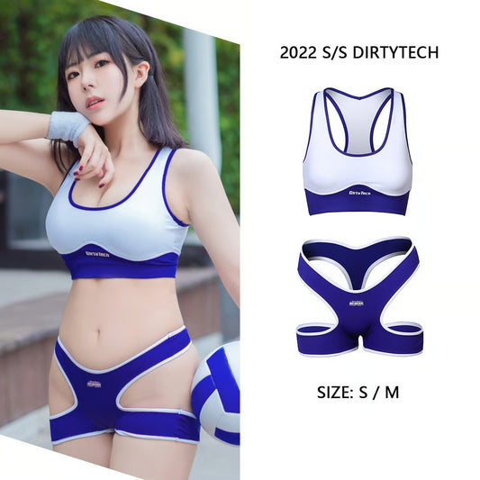 セクシー体操服-横乳-ヘソ出し-モデル着用