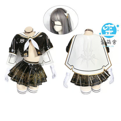 ニーアオートマタ 2B風エナメルアンドロイドJK制服豪華8点フルセット【歪萌舍】