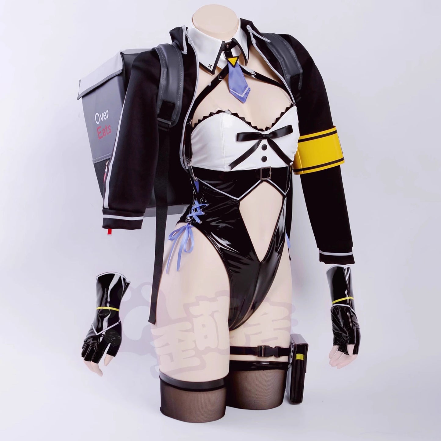 デリバリーバニーガールコスプレ エナメルハイレグレオタードバニー【歪萌舍】