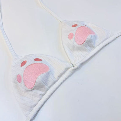 ふわもこネコ耳フード付きセクシーキュートなボディスーツコスチューム 白【BOLOLI】