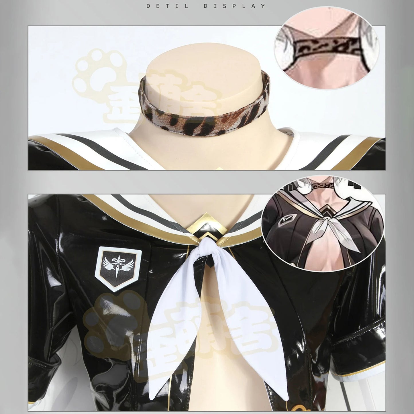 ニーアオートマタ 2B風エナメルアンドロイドJK制服豪華8点フルセット【歪萌舍】