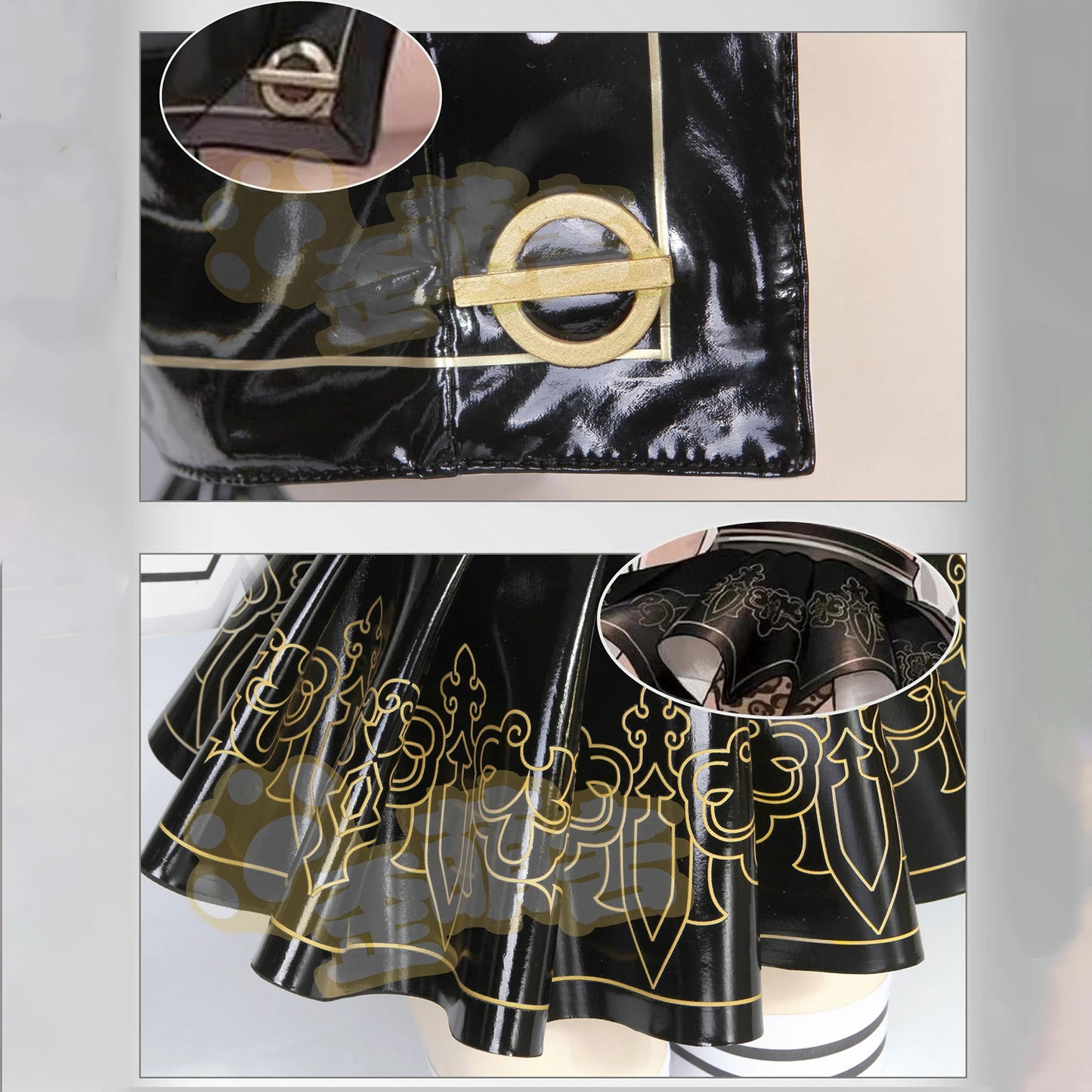 ニーアオートマタ 2B風エナメルアンドロイドJK制服豪華8点フルセット【歪萌舍】