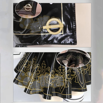 ニーアオートマタ 2B風エナメルアンドロイドJK制服豪華8点フルセット【歪萌舍】