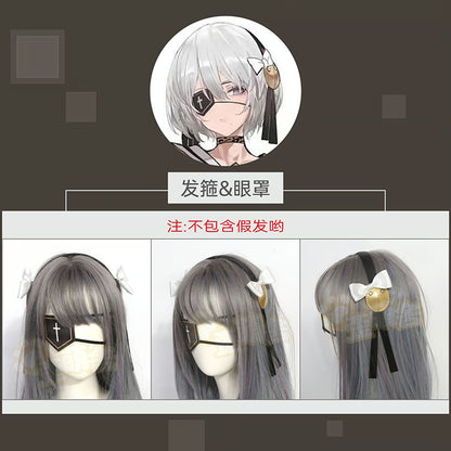 ニーアオートマタ 2B風エナメルアンドロイドJK制服豪華8点フルセット【歪萌舍】