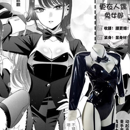 エロかわ喜多川海夢エナメルハイレグバニーガールコスプレ【里世界】