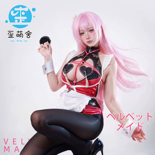 NIKKE ベルベット中華風メイド服コスプレ豪華14点セット【歪萌舍】