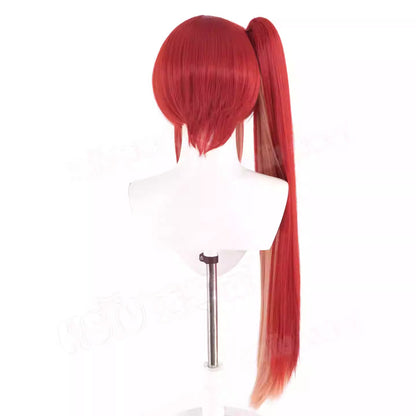 NIKKE ラピウィッグ ラピレッドフレーバーコスプレ用ウィッグ 鬘 ウィッグネット付き ワインレッド